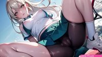 Sexy Young Anime Teens Playing Tennis With Transparent Cloth with pussy masturbation ASMR sound! Uncensored Hentai