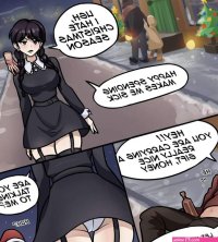 Porn comic Wednesday. A white christmas. Aleksey Gutierrez Sex comic walking Wednesday met