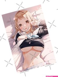Aufgezogener Druck for Sale mit Anime Hentai Anime Girl Anime Sticker Hentai Sticker Hentai Girl Ecchi Ecchi Sticker Erotic Hentai Kawaii Otaku Perv Hot Hentai frech Comic Girl Manga nackt erotisch