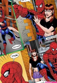 Porn comic SpiderMan. Chapter 1. Leandro Comics. Sex comic saved the hot