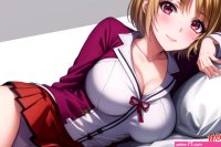 Porn comic Kikyou Kushida. ArimaAgamiAI Sex comic brunette put on