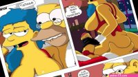 Los Simpsons especial de Navidad Sitcom Comic Porno Dibujos animados Parodia porno