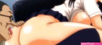 Dirty old man deceiving and fucking a young busty high school uniform wearing teen
