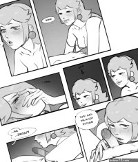 Rosalina x Peach Porn comic Rule 34 comic Cartoon porn comic