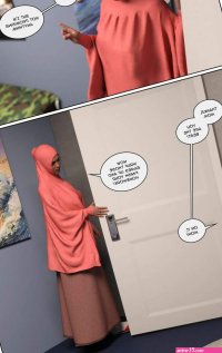 Porn comic 10 AM. Chapter 1. LoseKorntrol Hijab 3DX. Sex comic busty brunette MILF