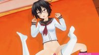 3D HENTAI Schoolgirls Lesbians Fuck With A Vibrator