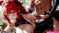 4K AI HENTAI ANIMATION 2 Redhead Girl Doggy Style