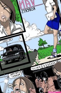 Sex slave comics. In the van PUSSY!