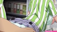 Shop manager fucks her co-worker in exclusive Hentai with creampie