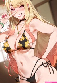 Porn comic Kitagawa Marin. Chapter 2. Floox. Sex comic to enjoy her