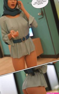 Porn comic Alpha. Chapter 2. LoseKorntrol Hijab 3DX. Sex comic busty brunette beauty
