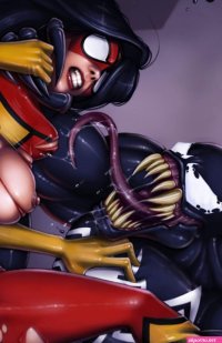 Porn comic Biochem Menace. The Avengers. Sex comic black widow was
