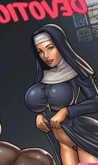 Porn comic Black Devotion. BlackNWhiteComics Sex comic milf nun got