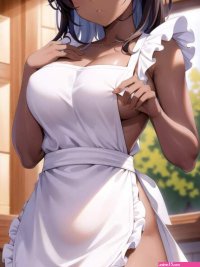 naked apron girl by zakuro3d on DeviantArt