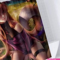itakkaito Naked Anime Girl Shower Curtain Uncensored Hentai Waifu Manga Anime Character 72 x 72 Inches Polyester Fabric Anime Theme Bathroom Decor Set with 12 Hooks : Amazon.ca: Home