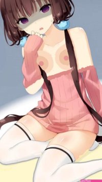 Half Naked Anime Girl Wets Herself