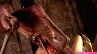 Graveyards Horny Guardian. Monster porn horrors 3D
