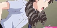 Slutty anime girl gets naked in front of classmate and begs for cock