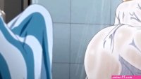 This hot anime slut not only gets her big juicy tits fucked but also gets her tight creamy pussy fucked hard.