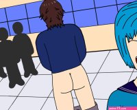 ENM Pantsed in Hallway by Rare-Bare on DeviantArt