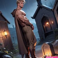 Boy Topless Bats AI Gay Porn