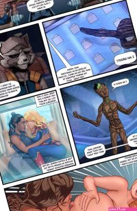 Porn comic Secret Whores The Avengers sex comic Rocket and Groot