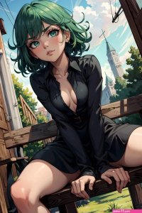 AI generated one-punch man tatsumaki porn pictures by vertilo about blackdress cleavage