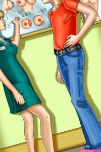 Tall anime shemale approaches a cute boy in public and fucks him in the ass