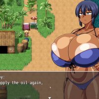 Tanned Girl Natsuki HENTAI Game Ep.13 she love to have her massive tits covered in cum !