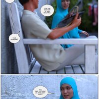 Porn comic 10 AM. Chapter 1. LoseKorntrol Hijab 3DX. Sex comic busty brunette MILF
