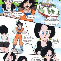 Porn comic Videl x Goku. Extranimacion Sex comic sexy brunette was