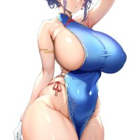 Busty anime babes with mega huge tits and round asses