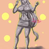 tifa petrified Commission by Dmaryart
