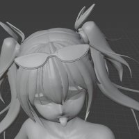 3D Print Ready Sexy Nude Anime Girl HQ 3D- Cults
