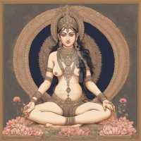 Parvati goddess nude and sitting meditatively by GoddessSeekerBamzee on DeviantArt