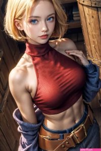 AI generated king of fightersfatal fury blue mary doujin pictures by ai controller about 1girl cleavage