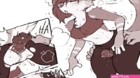 anime artist drawing furry porn