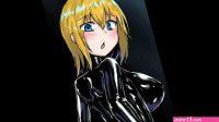 Cumming on Latex Anime Girl: Comic Cartoon Porn