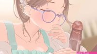 Cute anime girl savoring big cock