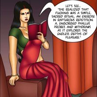 Porn comic Savita Bhabhi. Sticky Pages. Chapter 140. Kirtu. Sex comic busty brunette MILFs