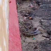 Aunty pee in Village public