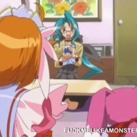 Weird Anime Ball Busting Teen Smashes Crotch