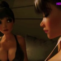 Horny 3D Futanari Milf with Huge Double Dick in Anal Porn Animation
