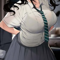 Hot Anime Girl Uniform Mask Wallpaper