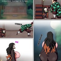 The night of the demon and nezuko comic porn