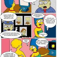 Los Simpsons: Lisa y Maggie teniendo una aventura lésbica