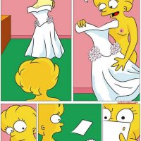 Los Simpsons: Lisa y Maggie teniendo una aventura lésbica