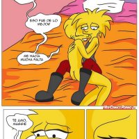 Los Simpsons: Lisa y Maggie teniendo una aventura lésbica