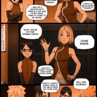 Porn comic Naruto. Invitation. KristoLin Sex comic invites Boruto and