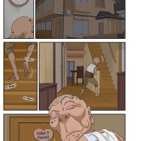 Dirty old man fucks his busty daughter while her husband sleeps
